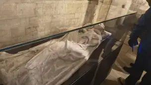 Odlew rzeźby św. Ludmiły Bazyliki św. Jerzego Zamku Praskiego