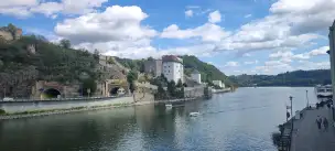 Widok Pasawy od strony Dunaju