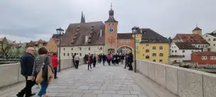 Wieża mostowa lub brueckturm w mieście Regensburg