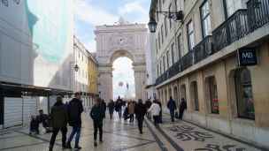 Widok od strony Rua Augusta