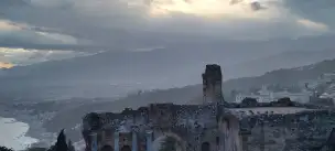 Etna widziana z Taorminy